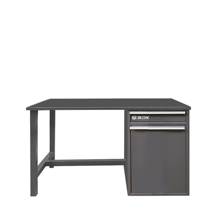 Banco metálico con cajones y espacio de guardado - Modelo BTD 550- Marca BDK Design