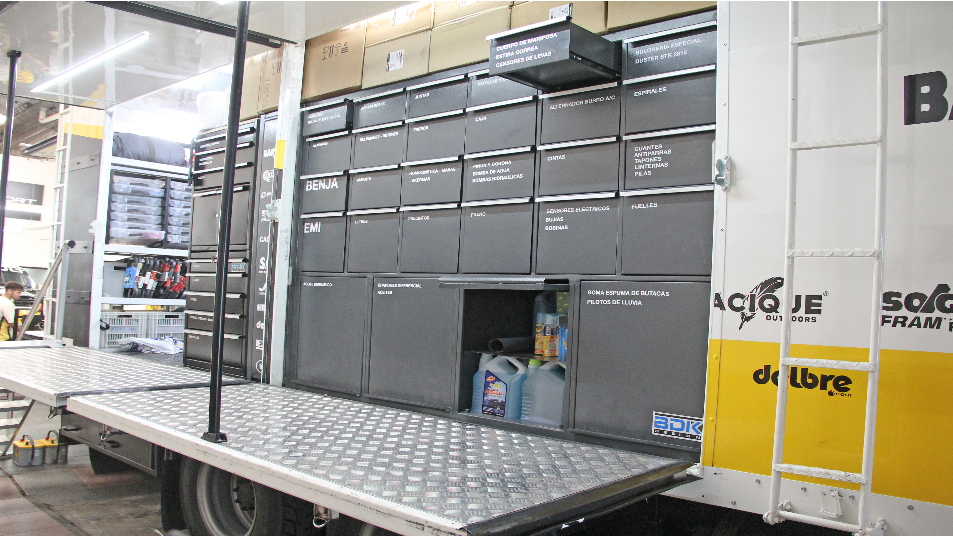 Taller movil - Equipamiento vehicular camiones