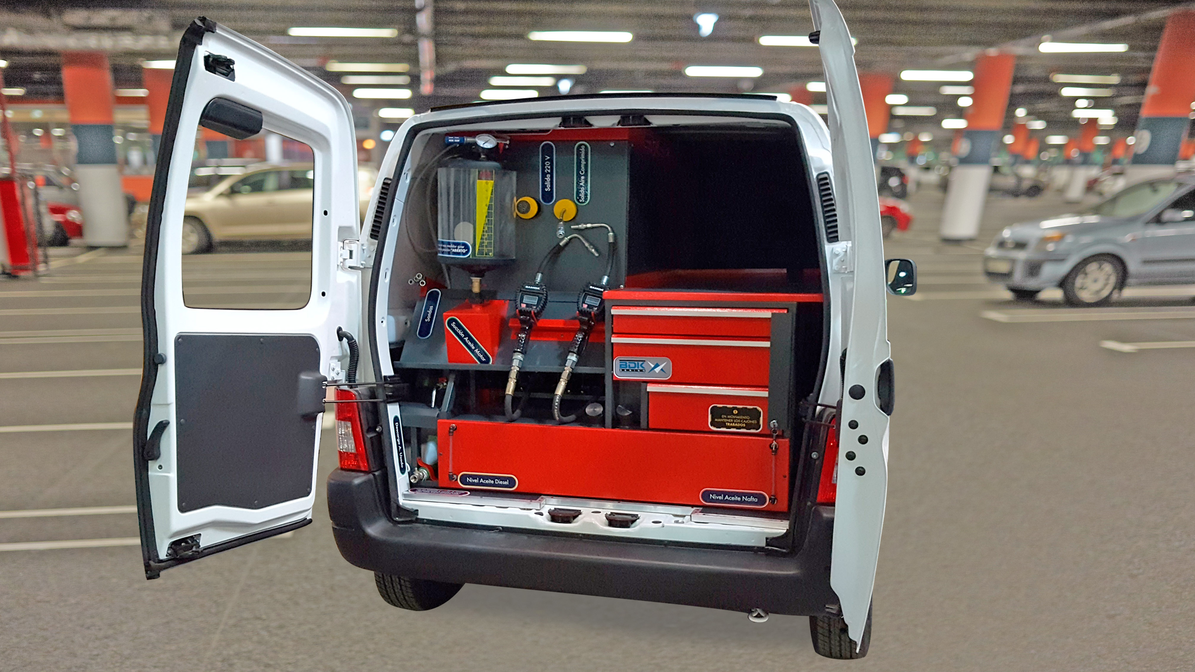 Taller movil - equipamiento de furgoneta - BDK Design