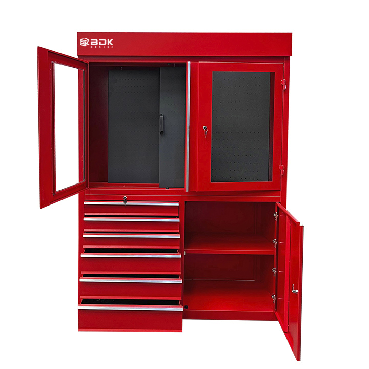 Armario metalico para herramientas BAH 1002 - Marca BDK Design -Color rojo 4