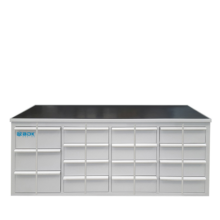 Banco metálico con muchos cajones BTE 2400 - Modelo BDK Design (2)