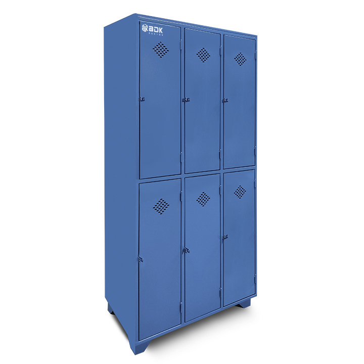 Locker metálico 6 puertas corta - BIN 6PC - Marca BDK Design