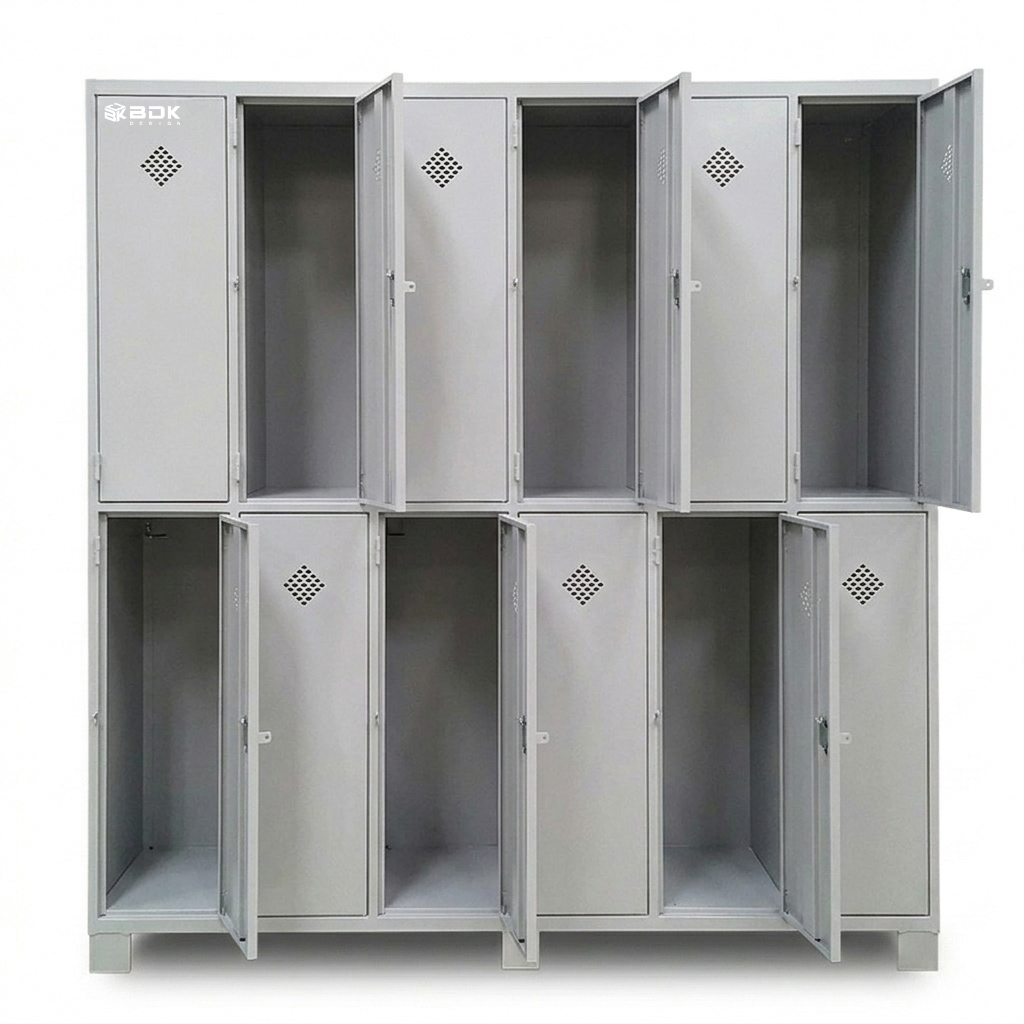 Locker de 12 puertas cortas - 12 PC - Marca BDK Design (2)