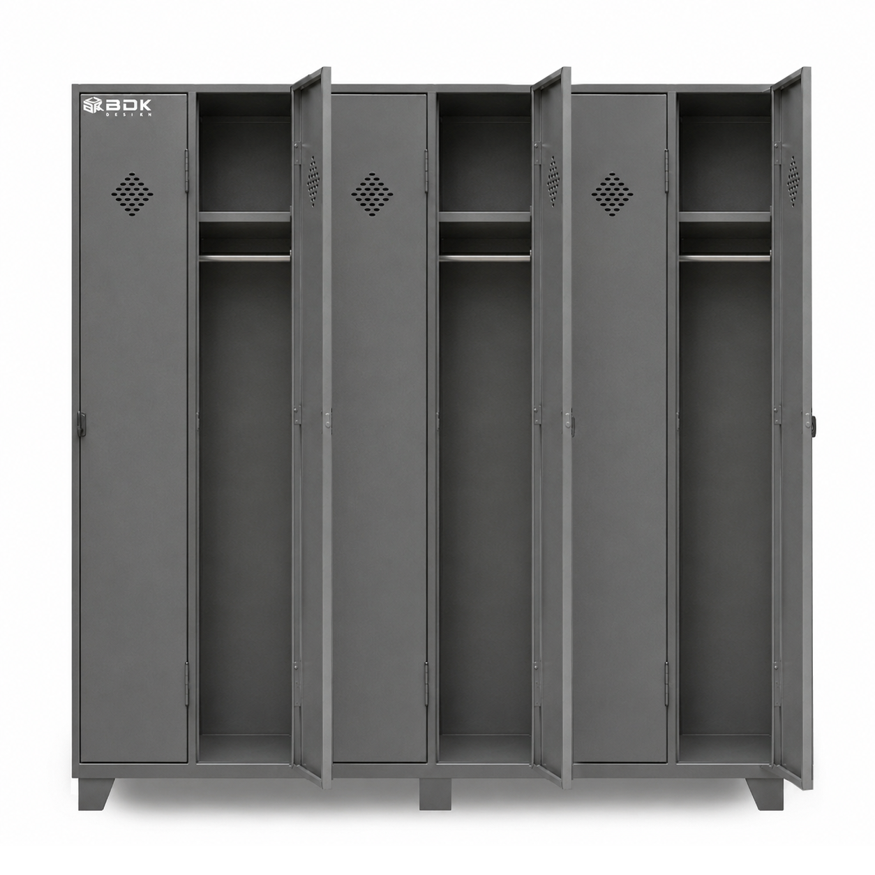 Locker de SEIS puertas largass - BIN 6PL - Marca BDK Design 2